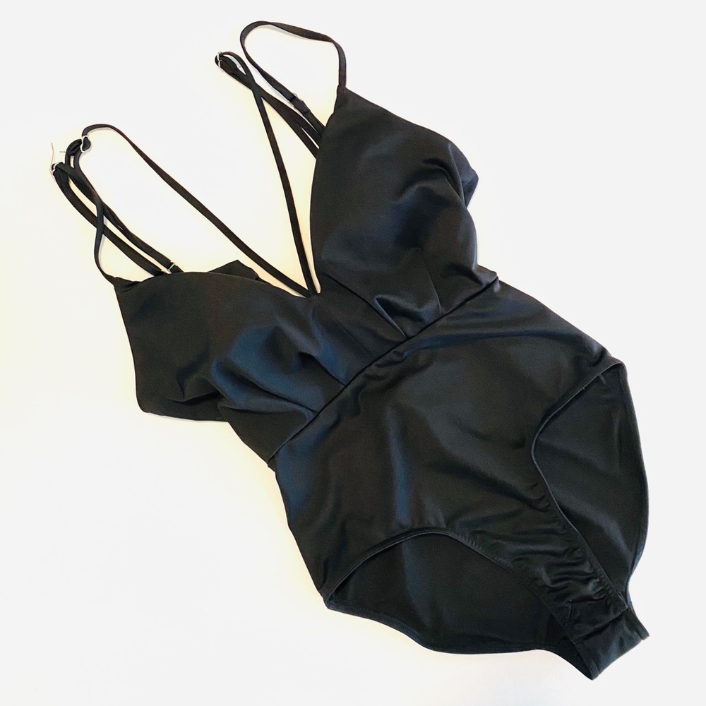 L’ATISTE Black One Piece Swimsuit NWT